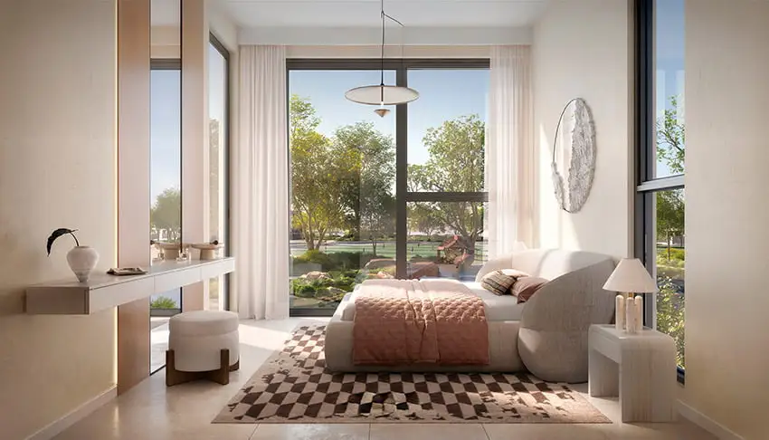 Main bedroom: Garden views